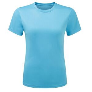 TriDri Womens/Ladies Ion-Charge Textured Recycled T-Shirt / Turquoise